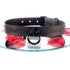 YOU BLACK Personalisiertes Halsband mit O-Ring und Wunschtext, individuell erstellt. Schwarz, italienisches Premium Leder - SiaLinda.com